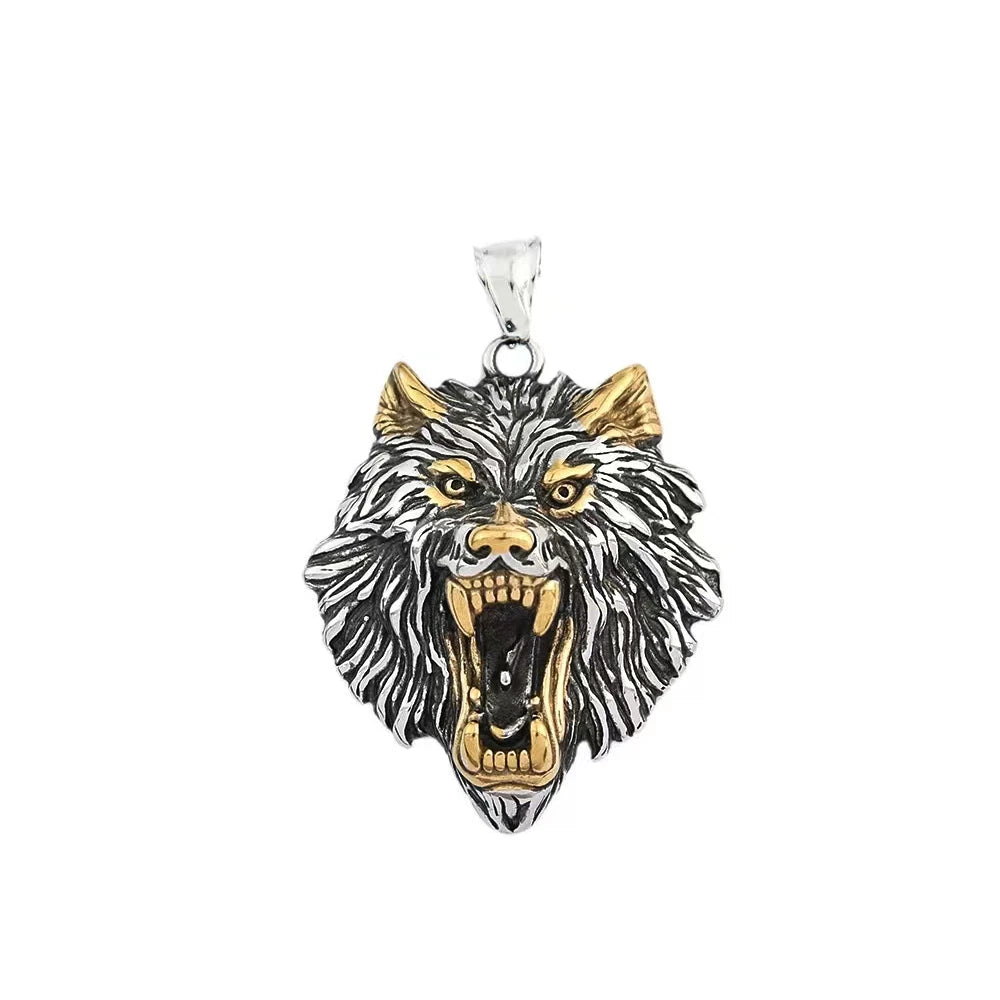 Wolf Fenrir Pendant — Stainless Steel