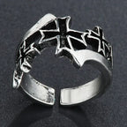 New Design Skull Crow Skull Ring Woodpecker Bird Men's Ring Punk Stylish Jewelry