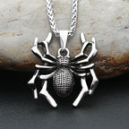 Spider Pendant Necklace — Stainless Steel