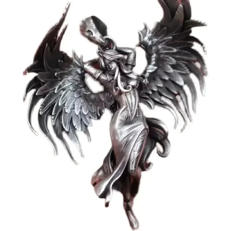 Angel Stainless Steel Pendant Necklace
