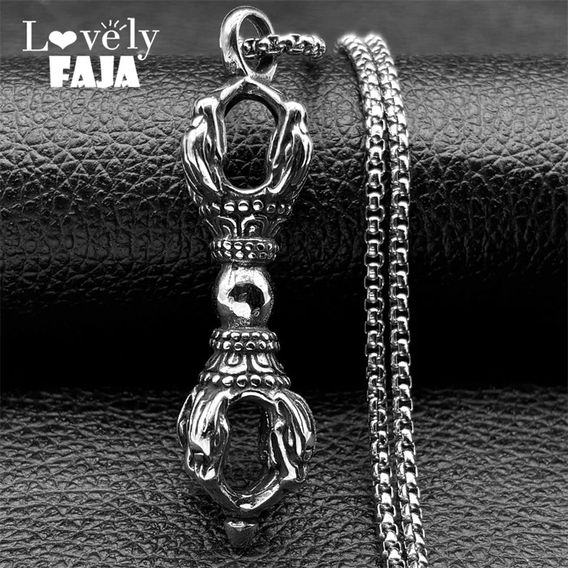 Dragon Demon Silver Pendant Vintage Punk Subduing