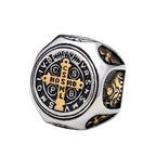 Fashion Punk Vintage Skull Ring Stainless Steel Gothic Biker Ring For Men Women Unique Viking Amulet Jewelry Gift
