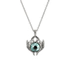 Antique Evil Eye Pendant Necklace For Women Men Creative Punk Hollow Star Colorful Eyeball Connect Choker Chain Jewelry