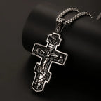 Orthodox Jesus Stations of the Cross Necklace — Stainless Steel