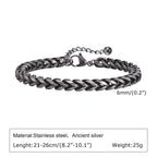 Antique Link Chain Bracelet — Stainless Steel