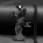 Viking Dragon Stainless Steel Pendant Necklace