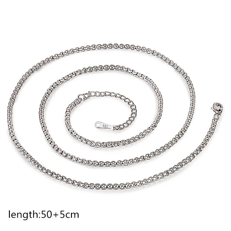 Flower 925 Silver Pendant Necklace