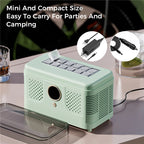 100V-230V Portable 12V Car Cube Ice Machine Mini Ice Maker Automatic Ice Making Box for Home Dormitory Office Camping