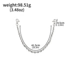 Men's Long Belt Jeans Wallet Chain Keychain