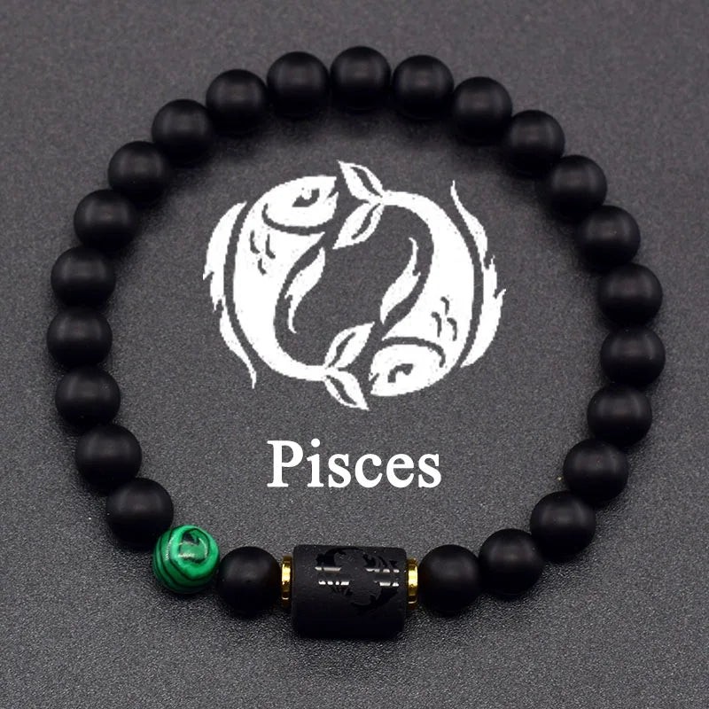 12 Zodiac Signs Bracelet Homme 12 Constellation Jewelry for Women Scorpio Gemini Sagittarius Bracelet Friendship Gift Whoelsales