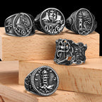 Anchor Lighthouse Ring — Stainless Steel