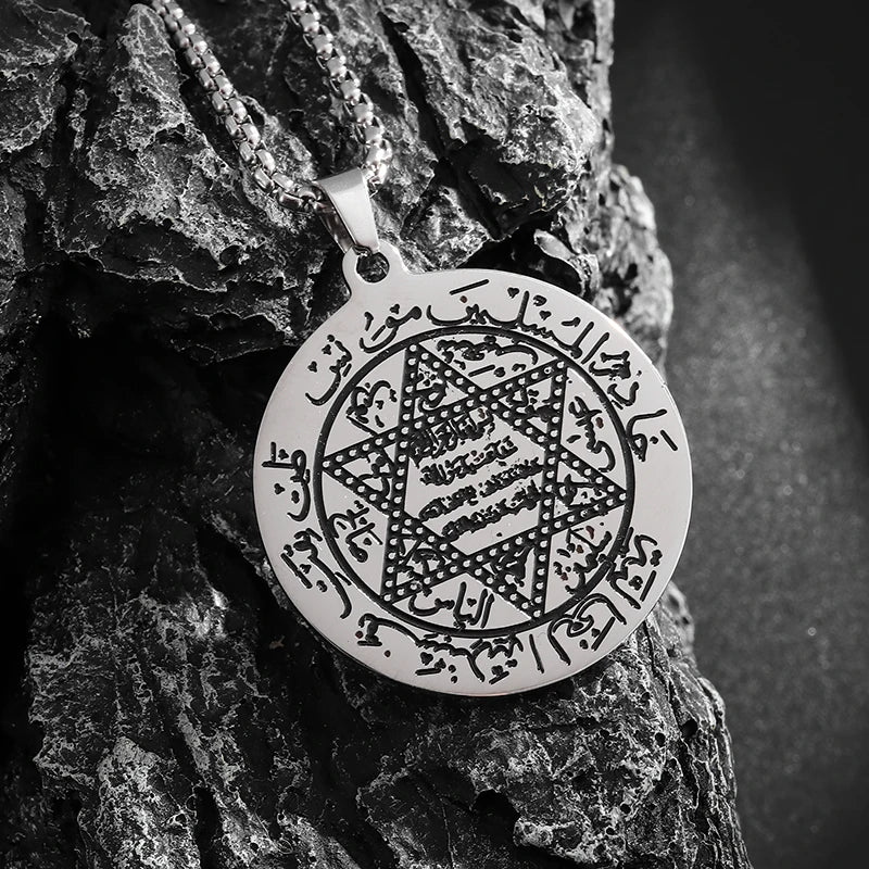 Sun Moon Star Trinity Pendant Necklace
