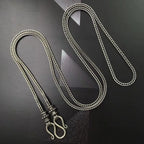 Vintage Detachable Long Sweater Chain Necklace 70cm Men Women
