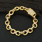 Gold Cuban Chain Necklace Iced Out 12MM CZ