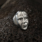 Robot Ghost Skull Open Ring — Stainless Steel