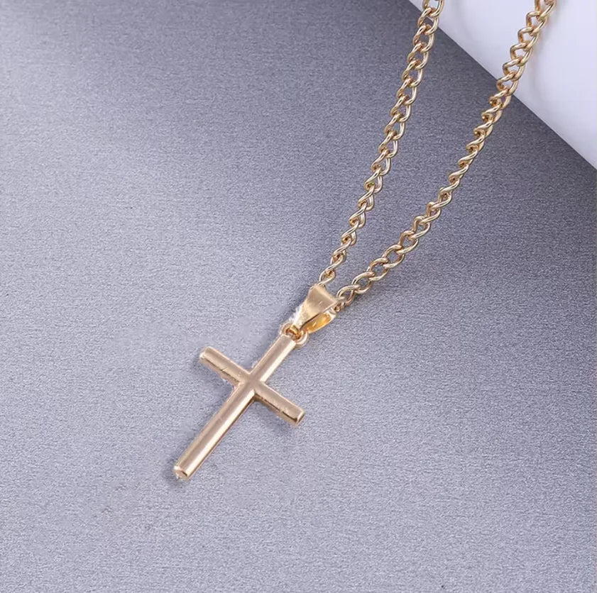 Retro Cross Pendant Necklaces for Women Men Gothic Steampunk Skull Necklace Chain Hip Hop Jewelry Gifts