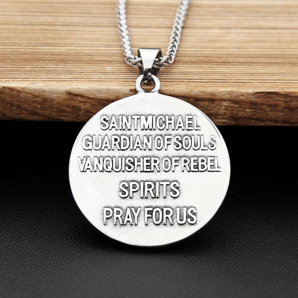 St. Michael Archangel Pendant — Stainless