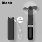 Portable Mini Fan 2000mAh USB Rechargeable 3 Speed Handheld Foldable Fan Hand Held Small Pocket Travel Fan with Handy