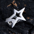 925 Silver Grillz Star Five-Point Statement