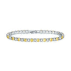 2026 New Hiphop Tennis Bracelets for Men Women Luxury Iced Out 4mm Zircon Crystal Gold Color Hand Chain Hippie Jewelry Gift