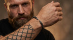 Stainless Steel Nordic Viking Norse Raven Bracelet Men Wristband Cuff Bracelets with viking wooden box