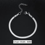 Stainless Steel Snake Bracelet Blade Chain