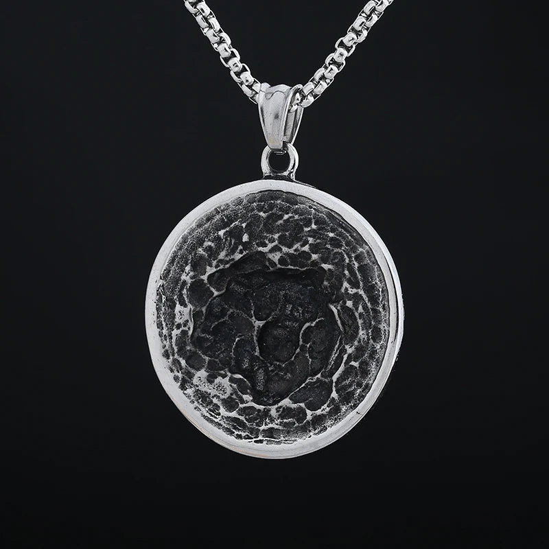 Biker Bear Paw Pendant Necklace — Stainless Steel