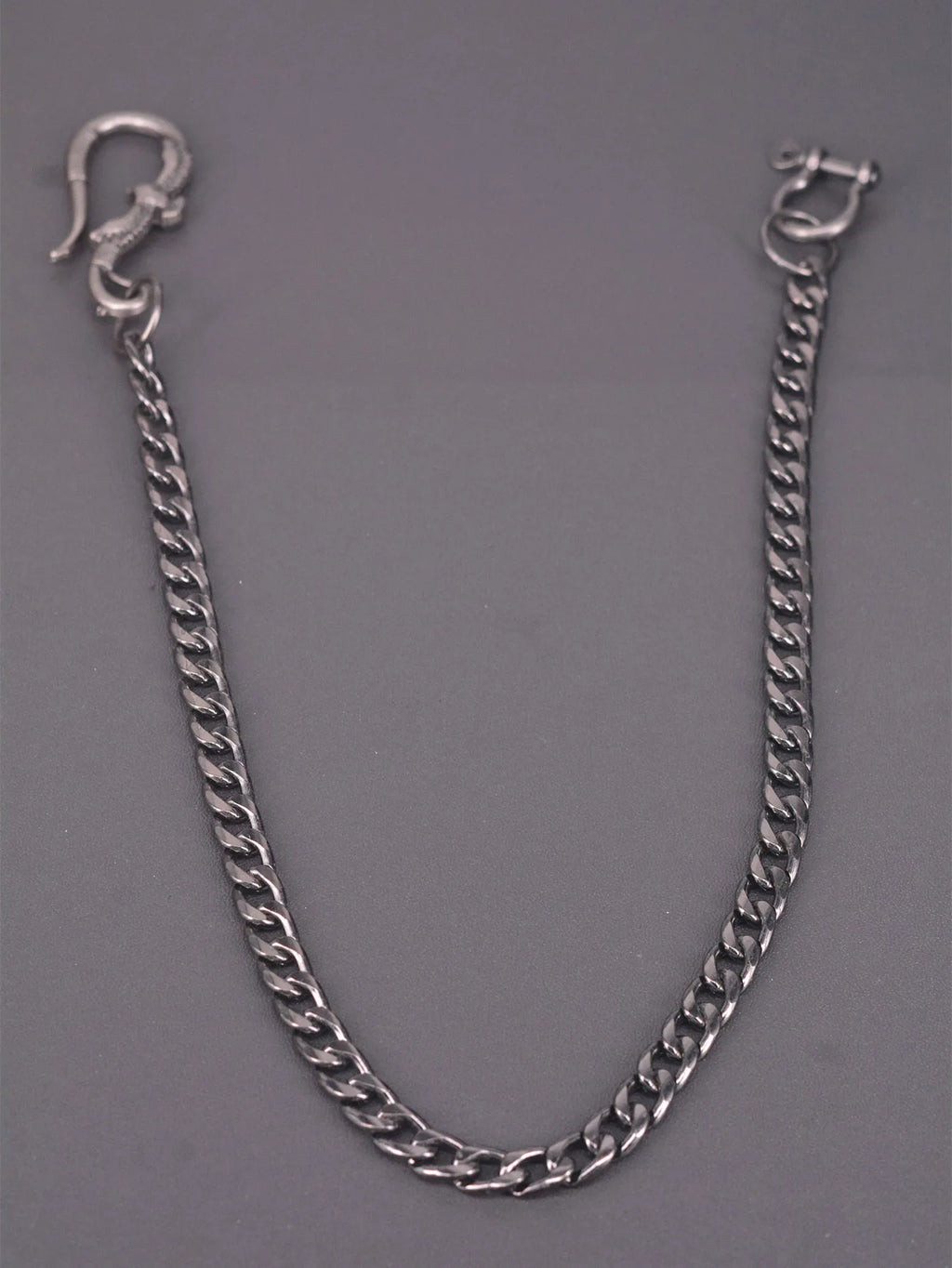 Biker Wallet Chain Keychain — Black-Tone Pants Chain, 9mm