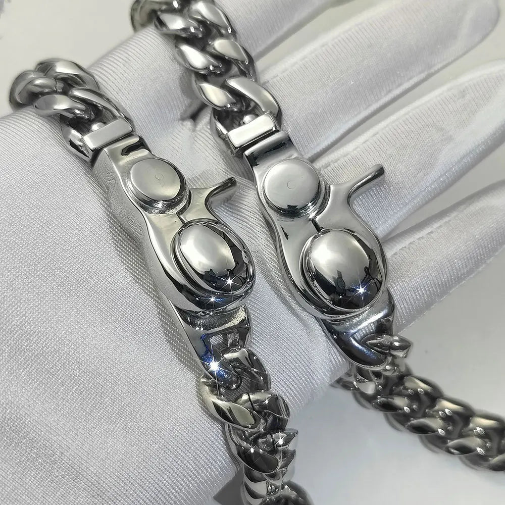 Stainless Steel Cuban Chain Necklace Miami