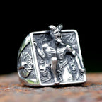 Satanic Baphomet Ring — Lucifer, Stainless Steel