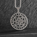 Celtic Witch Knot Pendant Necklace — Steel