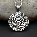 Horus Eye Steel Pendant 316L Ancient Egyptian