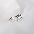 Retro Angel Demon Wings Open Ring for Women Couples Punk Gothic Adjustable Finger Jewelry Accessories Hip Hop Gifts