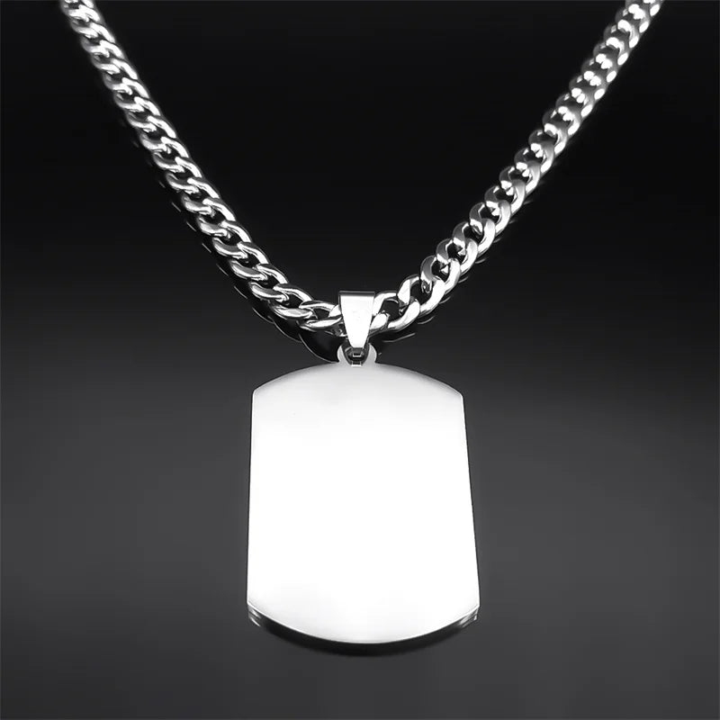 Islamic Quran Silver Chain Necklace — Stainless Steel