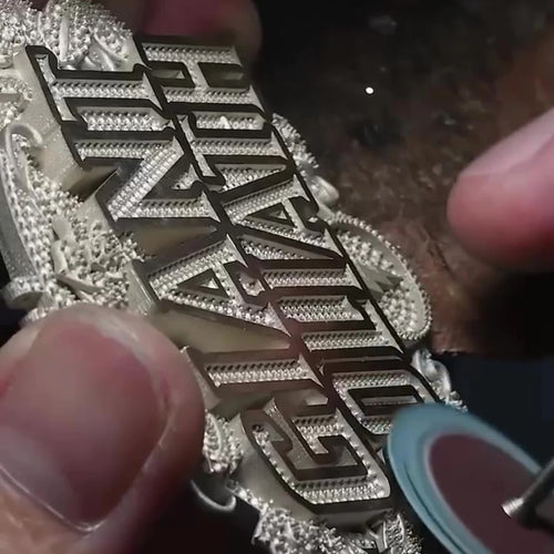 3D Custom Pendant Necklace — Personalized Two-Tone
