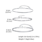 2/3pcs Stainless Steel Cross Cuban Bracelets for Men Waterproof Non Fading Twist Chain Bracelet Simple Fashion Jewelry