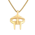 Vintage Punk MF Doom Mask Pendant Necklace Unisex Retro Egyptian Pharaoh Amulet For Biker Rally Daily Wear Fashion Jewelry Gift