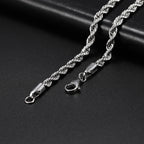 My Shape Basic Cuban Chain Necklaces for Men Chains Punk Figaro Box Curb Chain Chokers Lobster Clasp Fashion Male