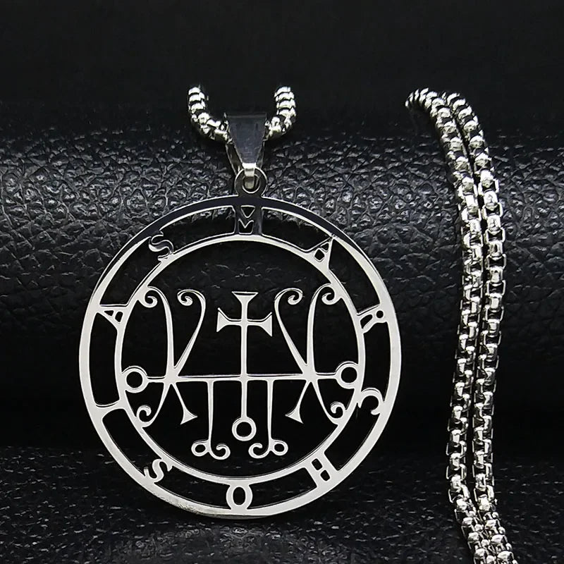 Occult Sigil Silver Pendant Sceal Marchosias Women/men