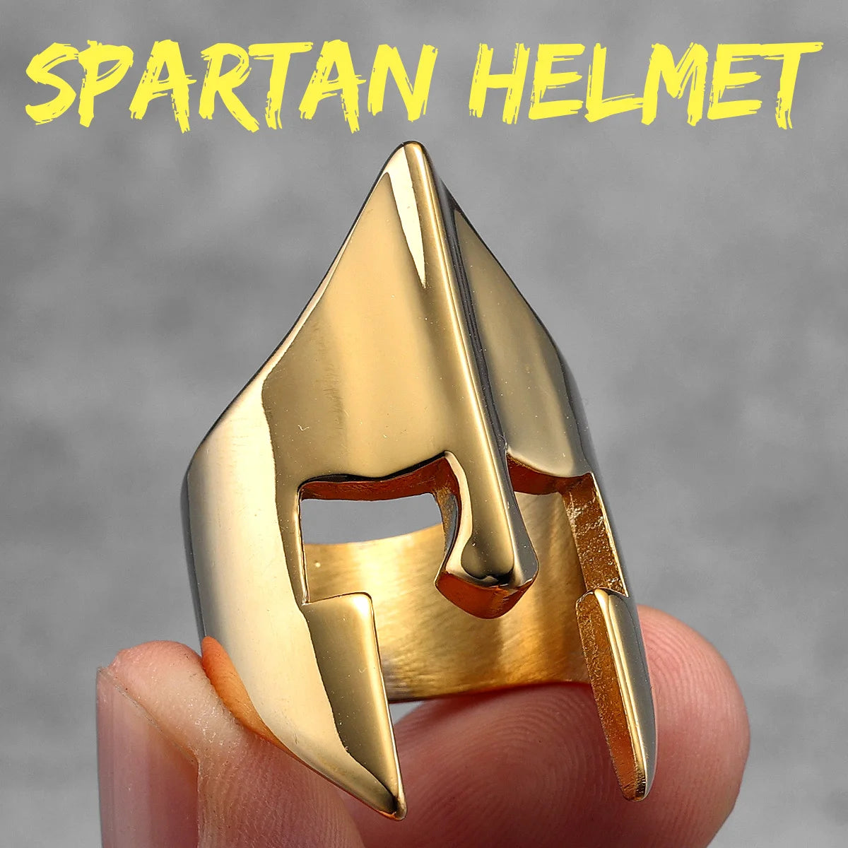 Spartan Helmet Ring — Stainless Steel