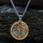 Yggdrasil Tree of Life Pendant Necklace — Mixed Metal