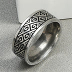 Vintage 316L Stainless Steel Ring for Men And Women Never Fade Power Lucky Mantra Ring
