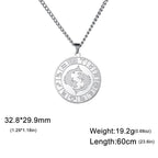 My Shape 12 Constellation Necklace Gothic Zodiac Pendant Chain Women Men Leo Aries Virgo Capricorn Birthday Jewelry Wholesale