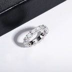 Heart Diamond Engagement Ring — 925 Silver