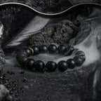 Block Volcanic Lava Stone Bracelet Men Black Classic Matte Obisidian Labradorite Bead Jewelry Women Birthday Gift for