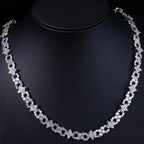 Iced Out Star Chain Necklace Four-Pointed Zircon