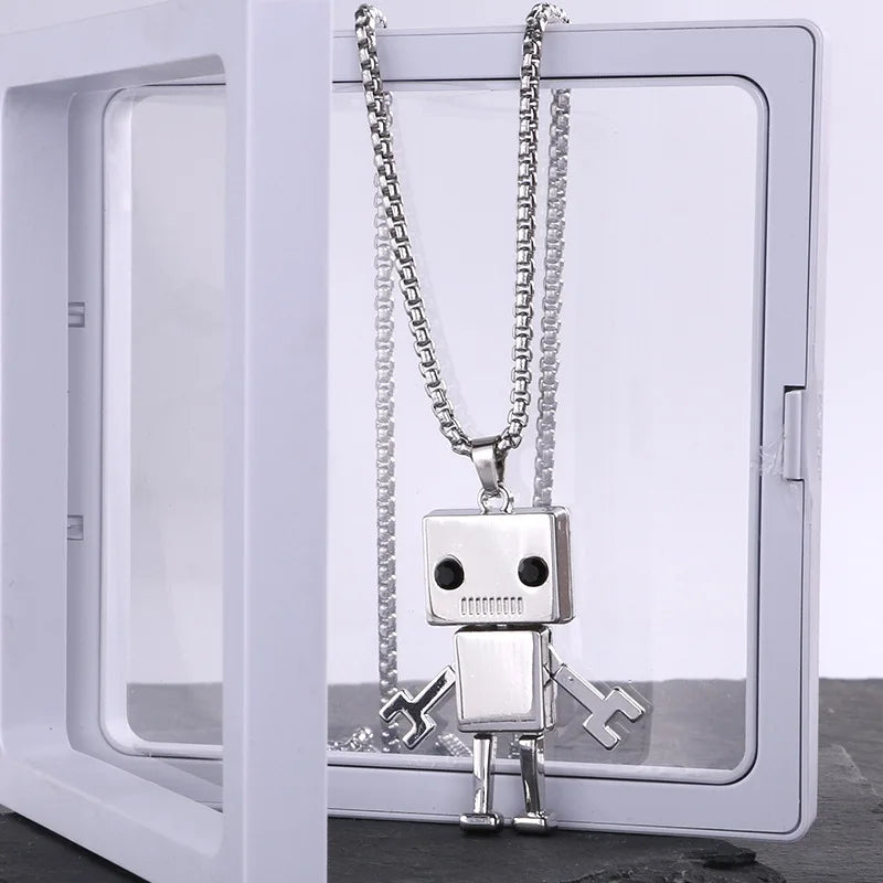 Robot Pendant Necklace with Adjustable Limbs — Street Dance