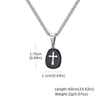 Small Natrual Stone Necklaces for Men Boys,Black Stone Stainless Steel Pendant Necklace,Hip Hop Stylish Jewelry Gifts