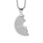 Cool Titanium Steel Dumbbell Pendant Necklace Barbell Fitness Pendant Men and Women Leisure Sports Punk Jewelry