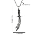 Islamic Sword Pendant Necklace